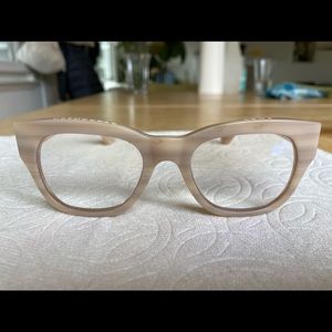 Caddis readers-“Miklos” in matte bone. $95 retail